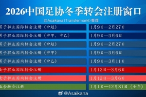 三级联赛的转会窗已从1月9日起开放
