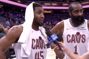 米切尔：哈登是一位功成名就的球员 他在第四节证明了自己