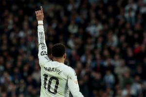 西甲前23轮比赛进球23+，姆巴佩是皇马队史第6人、C罗曾4次做到