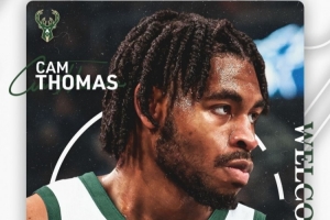 赛季场均15.6分！雄鹿官宣：我们签下了卡梅隆·托马斯