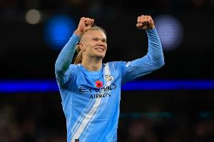 英超客场至少交锋2次且取得进球！哈兰德完成对英超各队的通杀